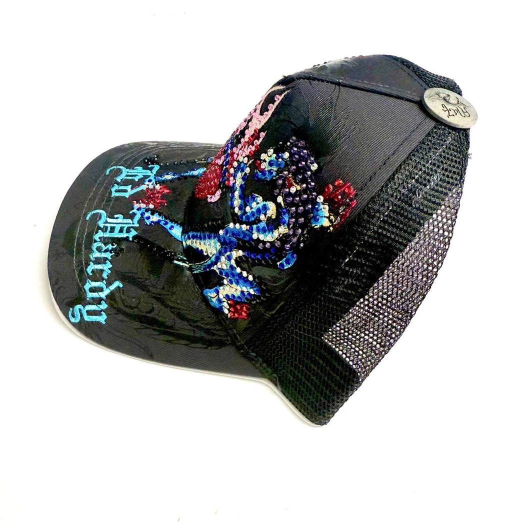 PANTERAS RHINESTONE TRUCKER HAT