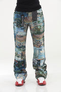 Men's Painting Stacked Jeans