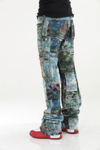 Men's Painting Stacked Jeans