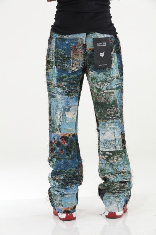 Men's Painting Stacked Jeans