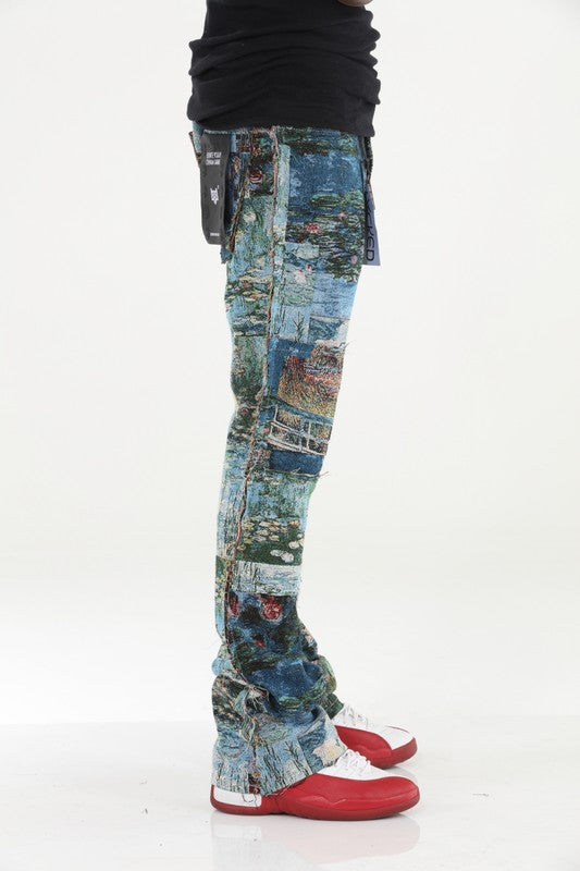 Men's Painting Stacked Jeans