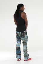 Men's Painting Stacked Jeans