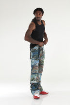 Men's Painting Stacked Jeans