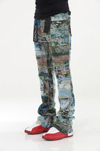Men's Painting Stacked Jeans